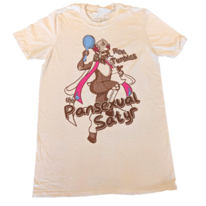 Rev. Tumbles the Pansexual Satyr T-shirt