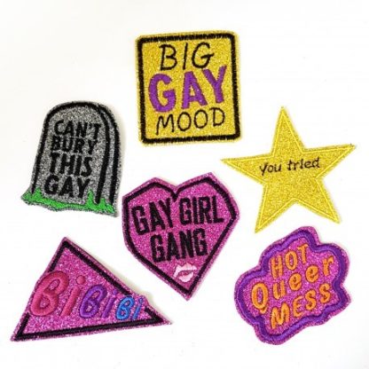 Glitter Sew on Embroidery Patches