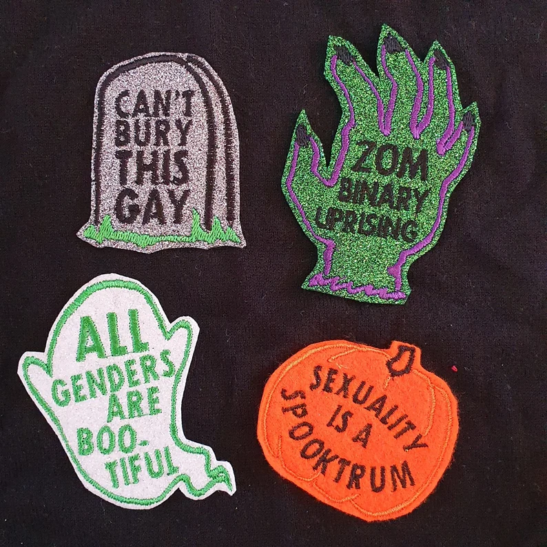 Halloween Spooky LGBT+ Patches