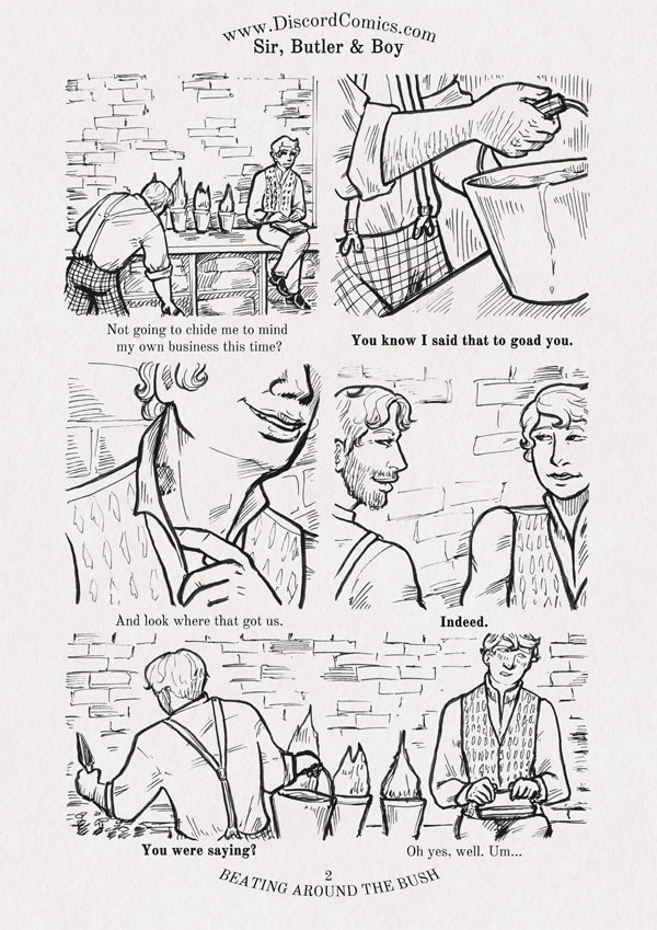 Sir and Boy ~ Beating around the bush ~ Page 2
