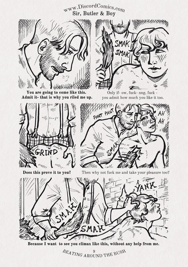 Sir, Butler and Boy ~ Beating around the bush ~ Page 9