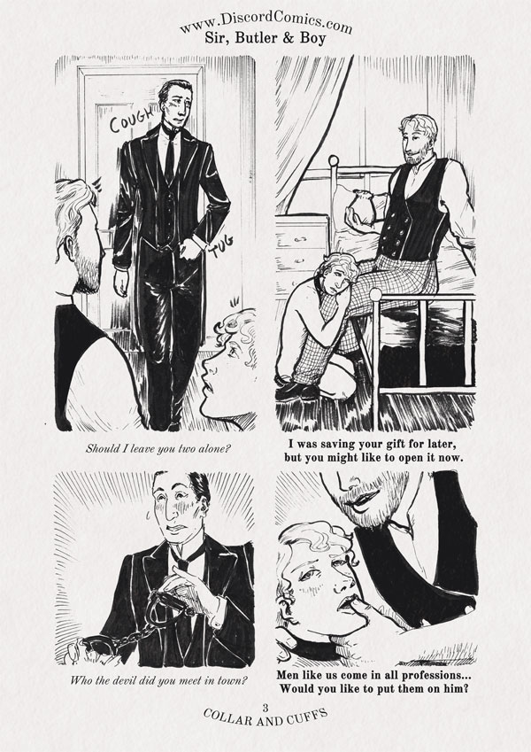 Sir, Butler and Boy ~ Collar and Cuffs ~ Page 3