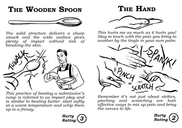 Homemade Hurty Things ~ Wooden Spoon and Hand